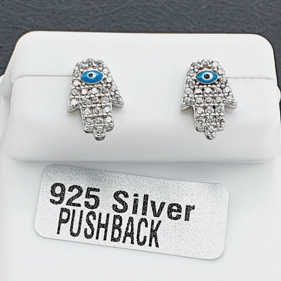 "925 sterling silver luxury CZ earrings for women/girls, Best for RJUS… - Picture 2 of 11